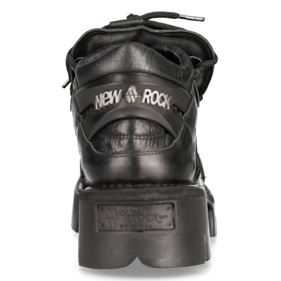 buty NEW ROCK ITALI NEGRO, NOMADA NEGRO, REACTOR NEGRO PU SIN HERRAJES [M-106-C120]