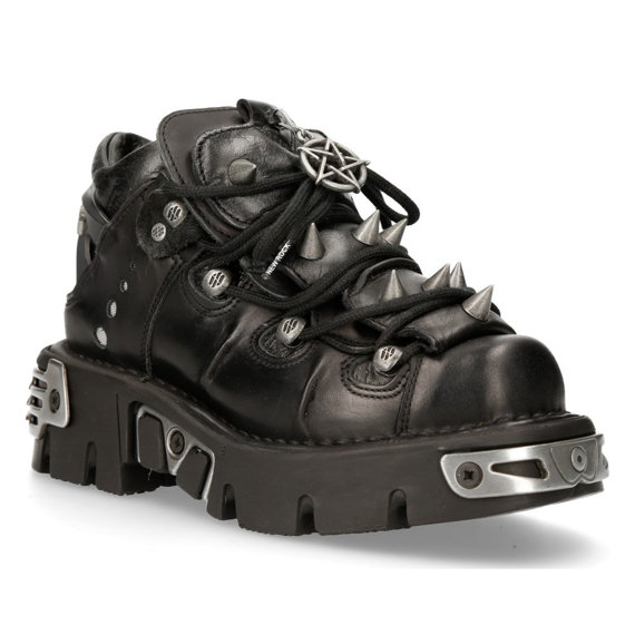 buty NEW ROCK - ITALI NEGRO NOMADA NEGRO REACTOR NEGRO TOBERAS [M.110 S1], USZKODZONE