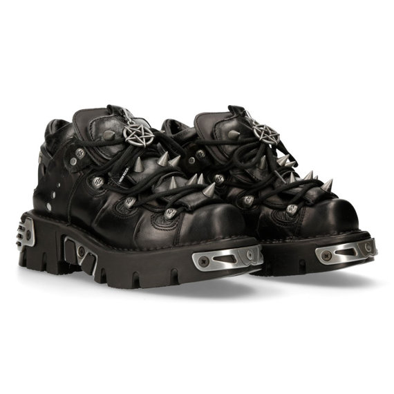 buty NEW ROCK - ITALI NEGRO NOMADA NEGRO REACTOR NEGRO TOBERAS [M.110 S1], USZKODZONE