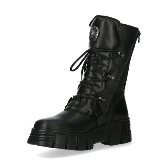 buty NEW ROCK ITALI NEGRO NOMADA NEGRO, TOWER CASCO NEGRO LATERAL [M-WALL373-S7]