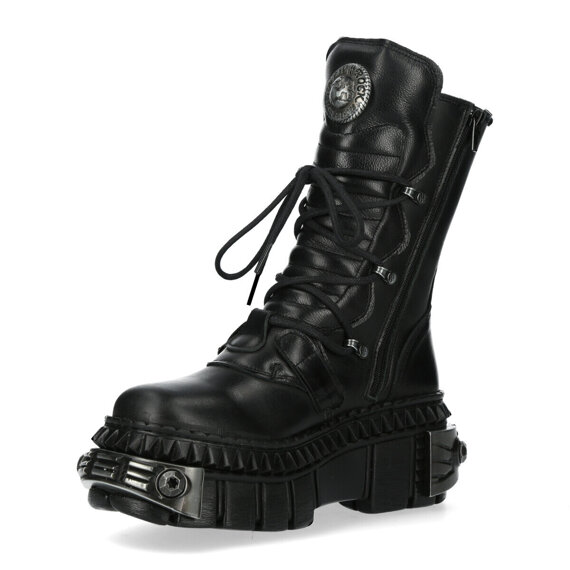 buty NEW ROCK ITALI NEGRO NOMADA NEGRO, TOWER CASCO NEGRO  [ M-WALL373-S8]