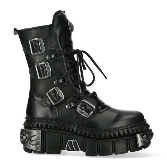 buty NEW ROCK ITALI NEGRO NOMADA NEGRO, TOWER CASCO NEGRO  [ M-WALL373-S8]