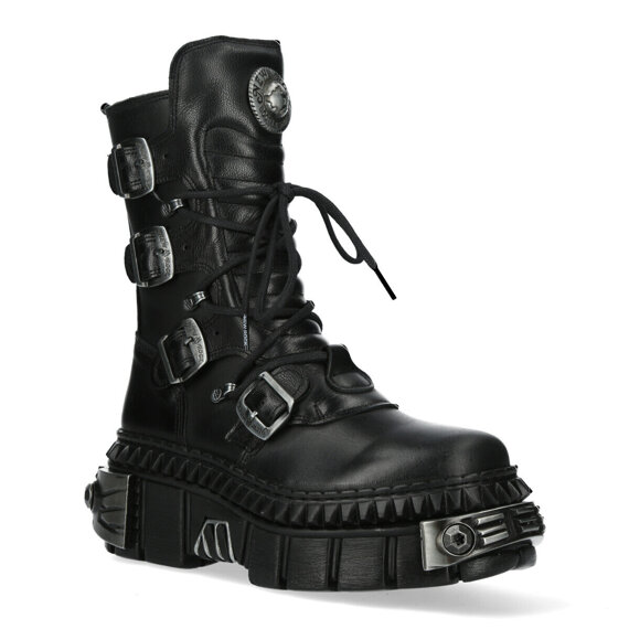 buty NEW ROCK ITALI NEGRO NOMADA NEGRO, TOWER CASCO NEGRO  [ M-WALL373-S8]