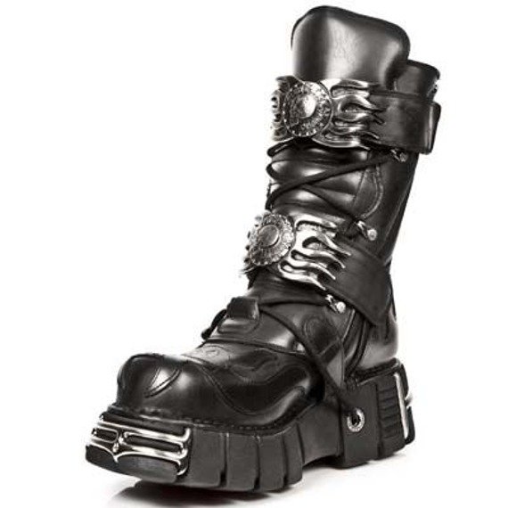 buty NEW ROCK ITALI NEGRO, NOMADA NEGRO, TOWER NEGRO ACERO ORI M.148-C1