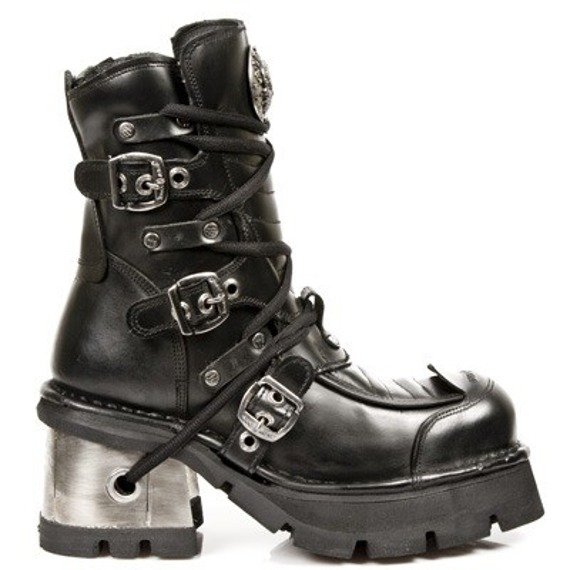 buty NEW ROCK ITALI NEGRO, PLANING NEGRO M8 ACERO ORIF Y CANAL M.990-C1