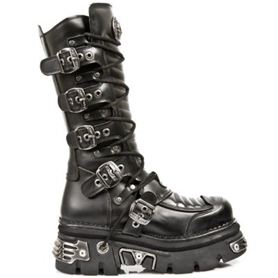 buty NEW ROCK ITALI NEGRO, REACTOR NEGRO E14 TOBERAS ORIF Y CANAL M.985