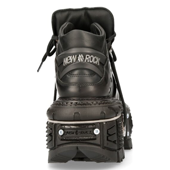 buty NEW ROCK ITALI NEGRO, TERNERA NEGRO, PULIK NEGRO, IMPERFECT TANK NEGRO ORIFICIO [M-TANK006C-S1]