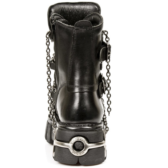 buty NEW ROCK ITALI NEGRO, TOWER NEGRO ACERO ORIFICIO M.1011-S1