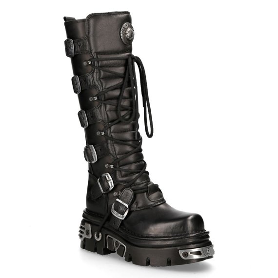 buty NEW ROCK ITALI Y NOMADA NEGRO, REACTOR NEGRO E14 TOBERAS ORIF Y C [M-272-S1]