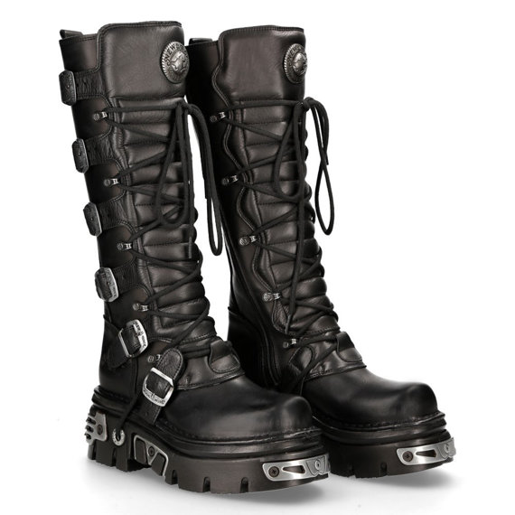 buty NEW ROCK ITALI Y NOMADA NEGRO, REACTOR NEGRO E14 TOBERAS ORIF Y C [M-272-S1]