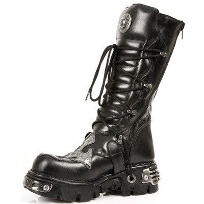 buty NEW ROCK Itali y Nomada Negro Antik Acero [M.403 - S1]