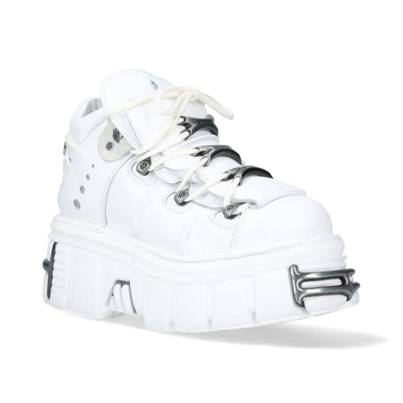 buty NEW ROCK NAPA BLANCA, TOWER BLANCO E14 ACERO + lateral + puntera + trasera [M-106-C150]