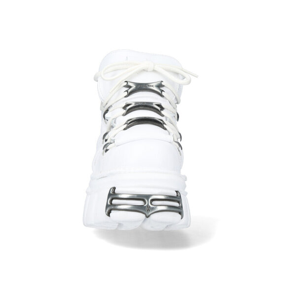 buty NEW ROCK NAPA BLANCA, TOWER BLANCO E14 ACERO + lateral + puntera + trasera [M-106-C150]