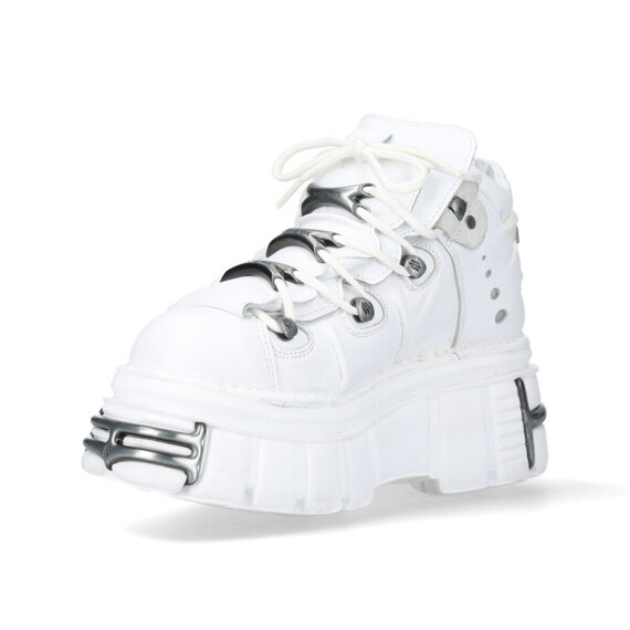 buty NEW ROCK NAPA BLANCA, TOWER BLANCO E14 ACERO + lateral + puntera + trasera [M-106-C150]