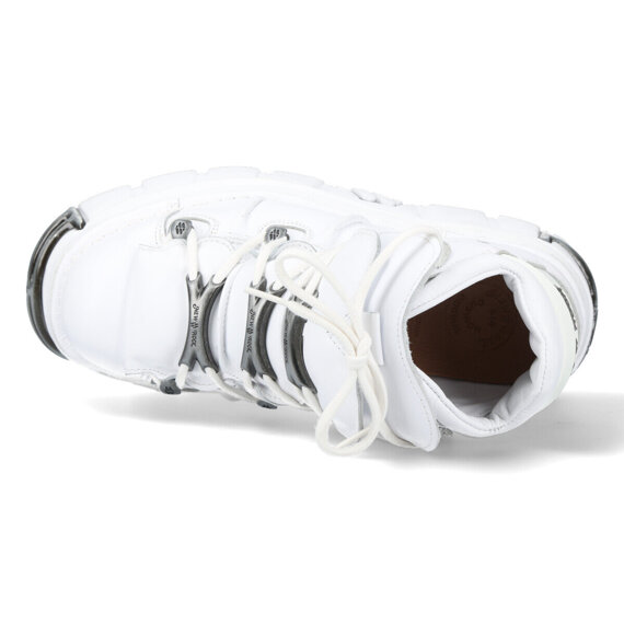 buty NEW ROCK NAPA BLANCA, TOWER BLANCO E14 ACERO + lateral + puntera + trasera [M-106-C150]