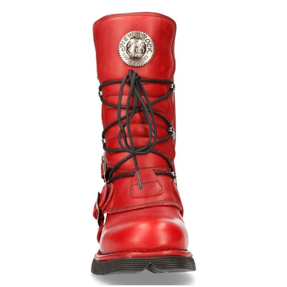 buty NEW ROCK NATURE ROJO, PLANING NEGRO SIN (FORRO ARAÑA) [1473-S12]