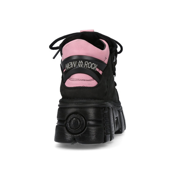 buty NEW ROCK NOBUCK NEGRO, NOBUCK ROSA TOWER NEGRO LATERAL [M-106-C26]