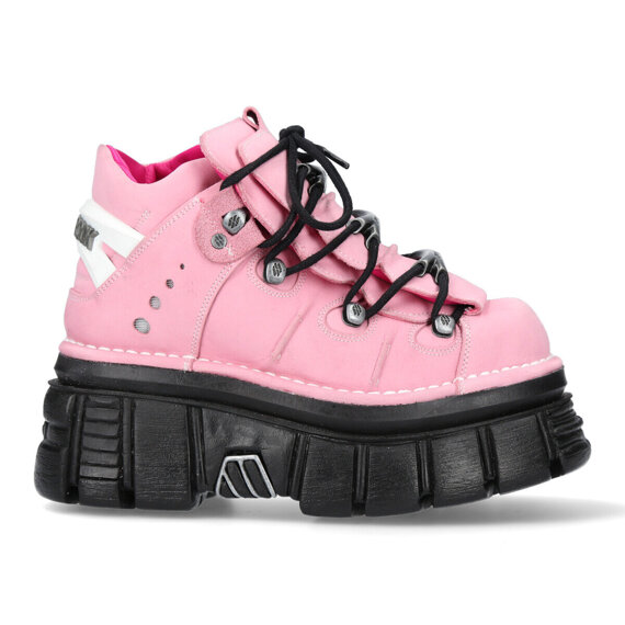 buty NEW ROCK  NOBUCK ROSA TOWER NEGRO E14 LATERAL [M-106-C128]