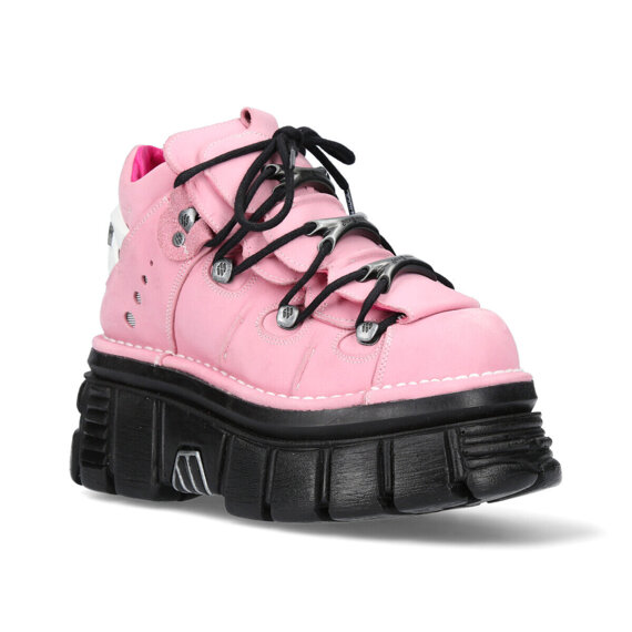 buty NEW ROCK  NOBUCK ROSA TOWER NEGRO E14 LATERAL [M-106-C128]