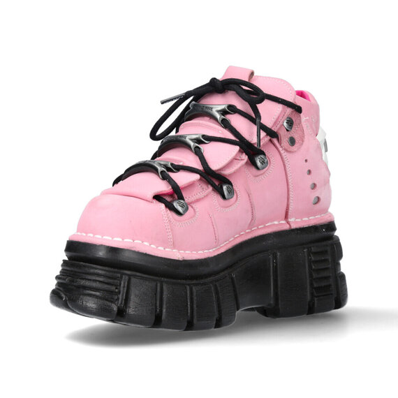 buty NEW ROCK  NOBUCK ROSA TOWER NEGRO E14 LATERAL [M-106-C128]