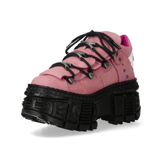 buty NEW ROCK NOBUK ROSA, TANK CASCO NEGRO SIN [M-WALL106-S28]