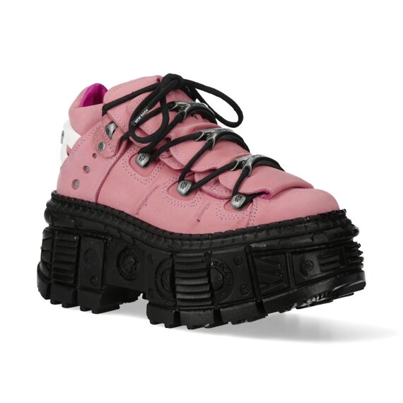 buty NEW ROCK NOBUK ROSA, TANK CASCO NEGRO SIN [M-WALL106-S28]