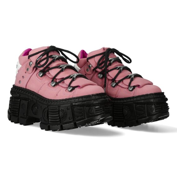 buty NEW ROCK NOBUK ROSA, TANK CASCO NEGRO SIN [M-WALL106-S28]