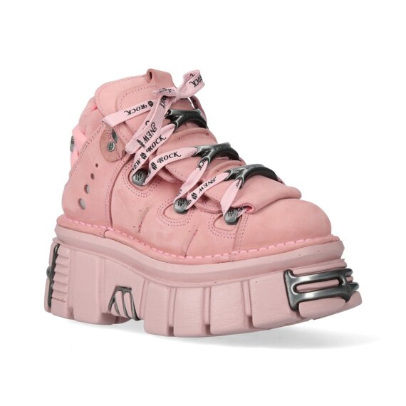 buty NEW ROCK NOBUK ROSA, TOWER ROSA C73 E14 ACERO [M-106-C158]