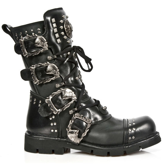 buty NEW ROCK NOMADA NEGRO, ITALI NEGRO, PLANING NEGRO SIN [1474-S1]