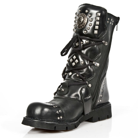 buty NEW ROCK NOMADA NEGRO, ITALI NEGRO, PLANING NEGRO SIN [1474-S1]