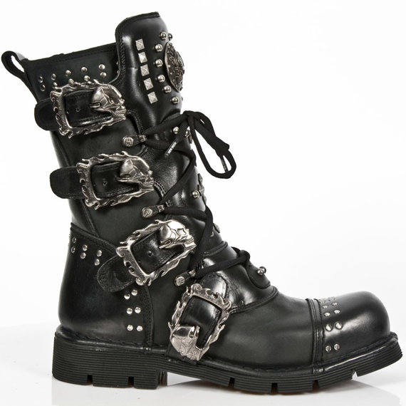 buty NEW ROCK NOMADA NEGRO, ITALI NEGRO, PLANING NEGRO SIN [1474-S1]