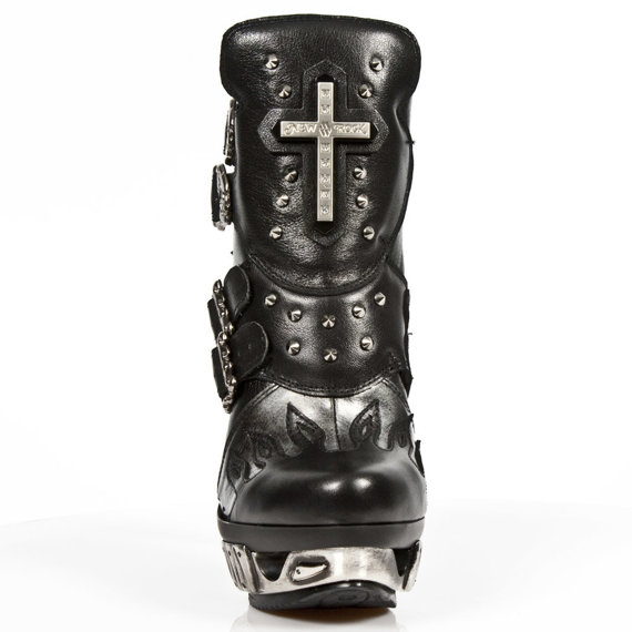 buty NEW ROCK  NOMADA NEGRO, PULIK ACERO, MAGNETO ACERO [MAG005-S1]