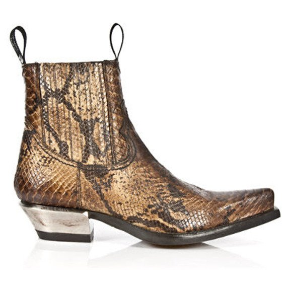 buty NEW ROCK SNAKE CUERO, WEST NEGRO ACERO [7953-S7]