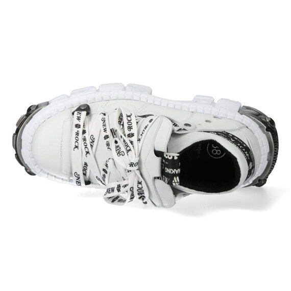 buty NEW ROCK VEGAN BLANCO, TANK CASCO BLANCO POWER PUNTERA Y TRASERA [ M-WALL106NSPORT-V6]