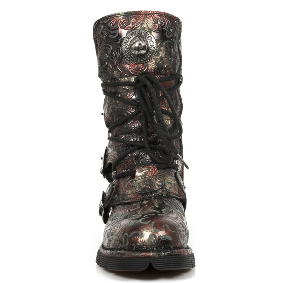 buty NEW ROCK VINTAGE FLOWER ROJO, PLANING NEGRO SIN [1473-S42]