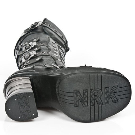 buty damskie NEW ROCK ITALI NEGRO, NOMADA NEGRO, PLATF.NEGRO NRK T.BANDA [8353-S1]