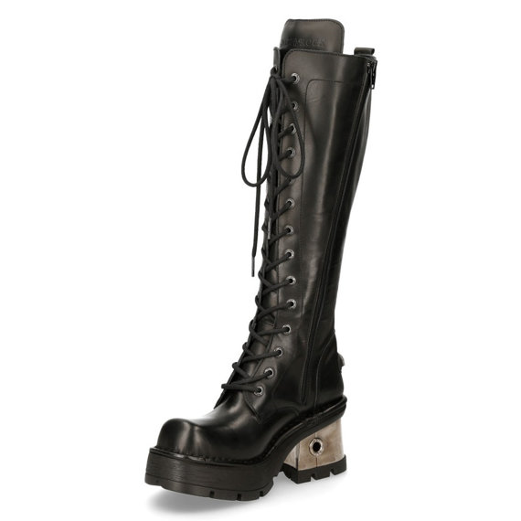 buty damskie NEW ROCK ITALI NEGRO, PLANING NEGRO M8 ACERO [M-236-S1]