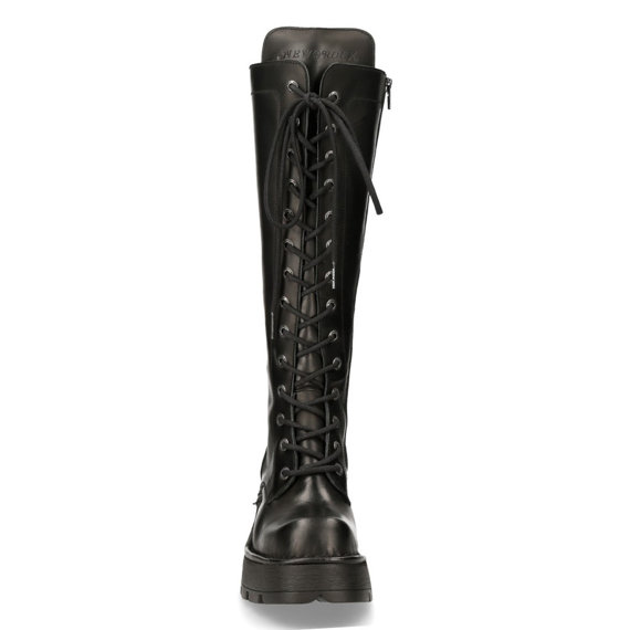 buty damskie NEW ROCK ITALI NEGRO, PLANING NEGRO M8 ACERO [M-236-S1]