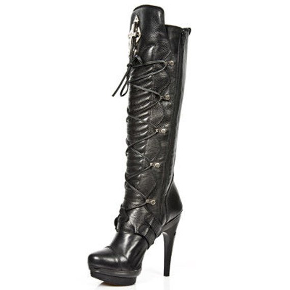 buty damskie NOMADA NEGRO, PLATF NEGRO PUNK, T CRUZ NEGRO [PUNK062-S1]