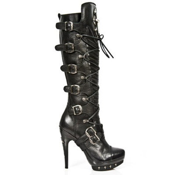 buty damskie NOMADA NEGRO, PLATF NEGRO PUNK, T CRUZ NEGRO [PUNK062-S1]