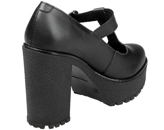 buty damskie na obcasie ALTERCORE czarne (LIZZY VEGAN BLACK)