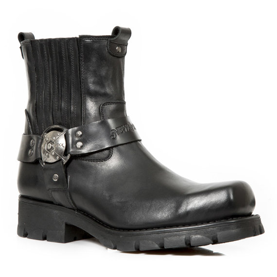 buty motocyklowe NEW ROCK ITALI NEGRO MOTORCYCLE NEGRO ACERO [7605-S1], USZKODZONE