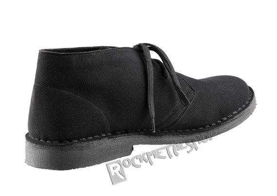 buty zamszowe ALTERCORE czarne 2-dziurkowe (RONY BLACK)