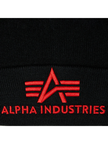 czapka ALPHA INDUSTRIES - 3D BLACK