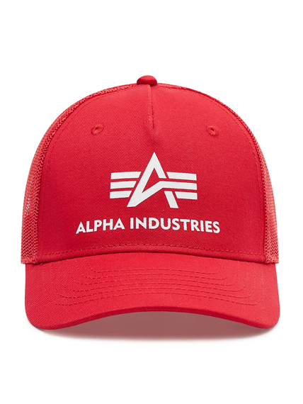 czapka ALPHA INDUSTRIES - BASIC TRUCKER CAP SPEED RED