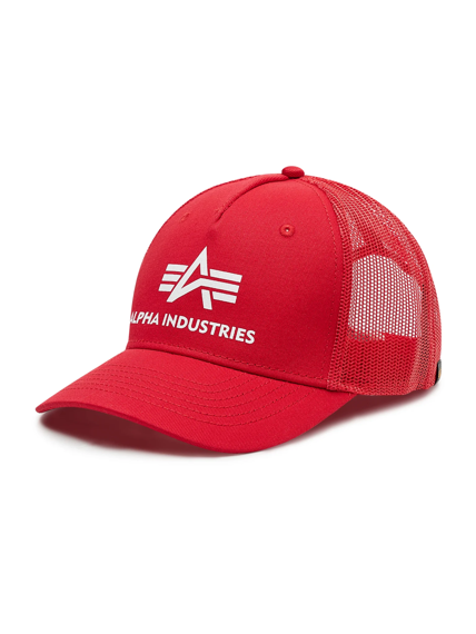 czapka ALPHA INDUSTRIES - BASIC TRUCKER CAP SPEED RED