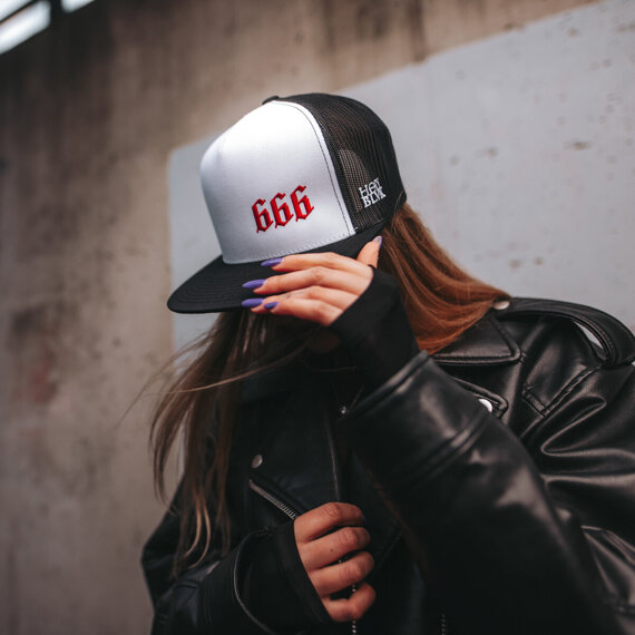 czapka trucker 666 RED