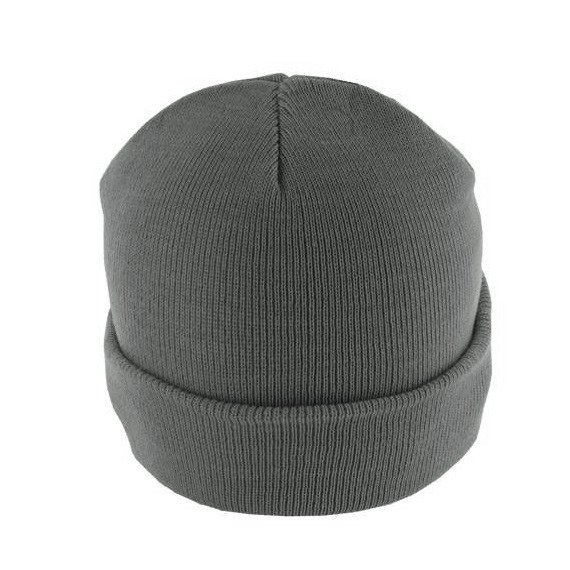 czapka zimowa MASTERDIS - BEANIE BASIC FLAP dk.grey