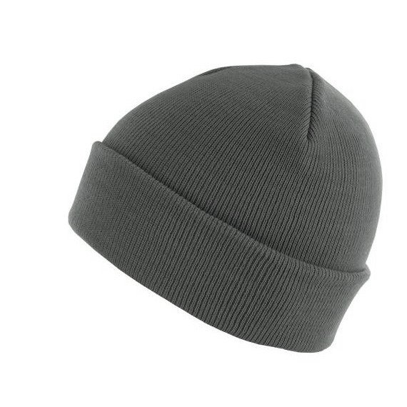 czapka zimowa MASTERDIS - BEANIE BASIC FLAP dk.grey