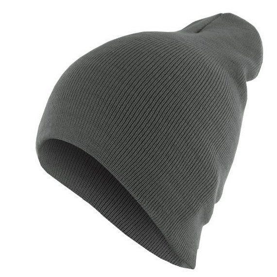 czapka zimowa MASTERDIS - BEANIE BASIC FLAP dk.grey